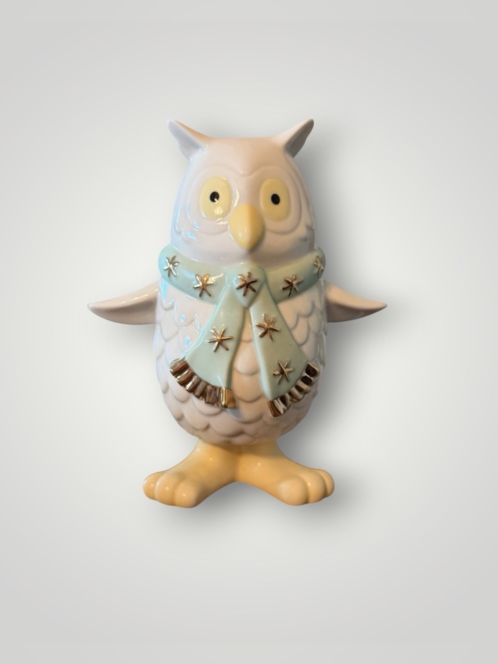 Lenox 6” Christmas Holiday Bobbles Owl with Scarf - Picture 3 of 5